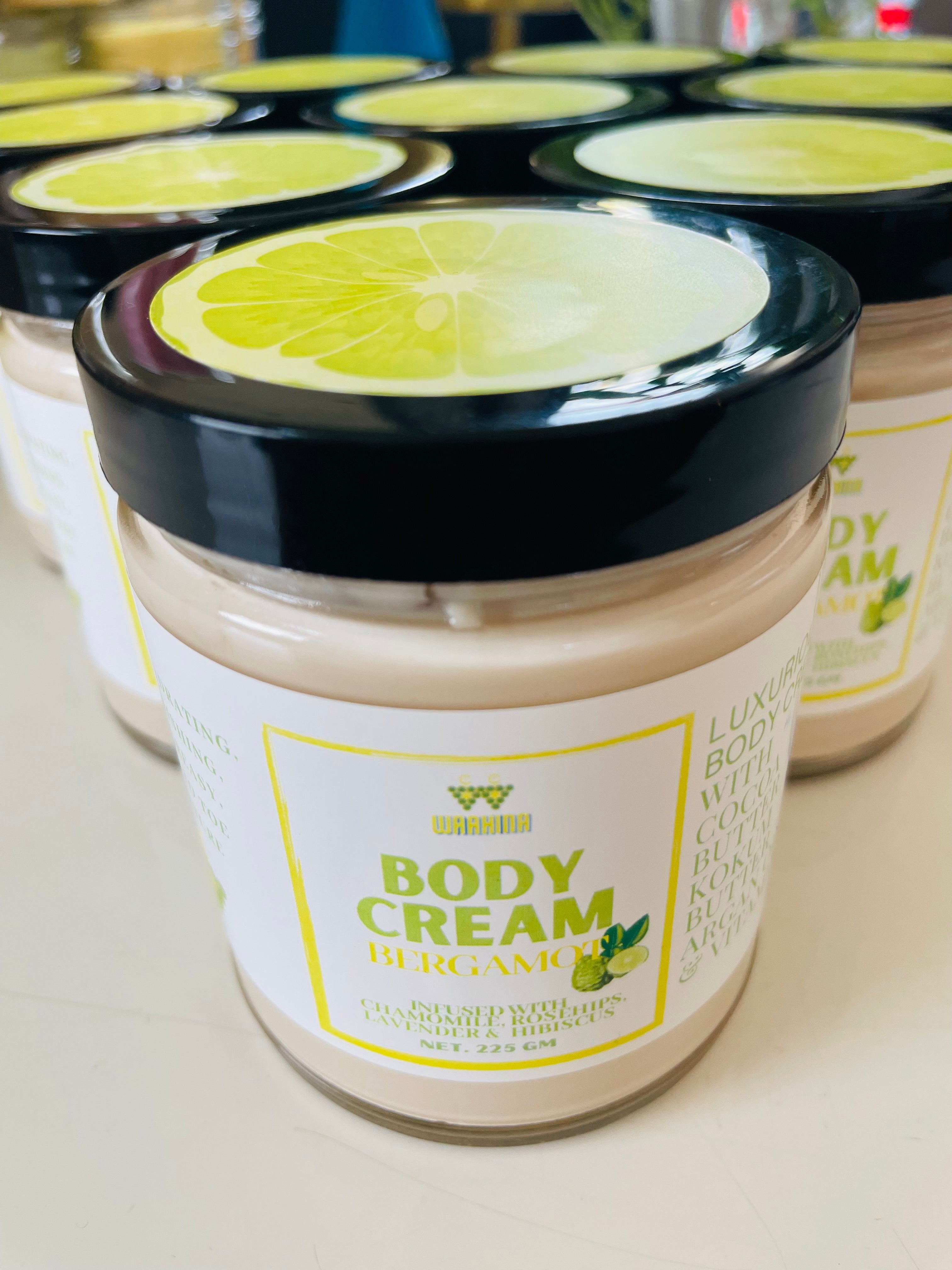 Bergamot Natural Body Cream – Waahina